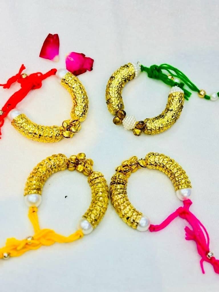 Golden ghunghroo dori bracelet