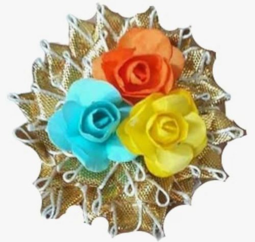 Gota flower ring multi colour