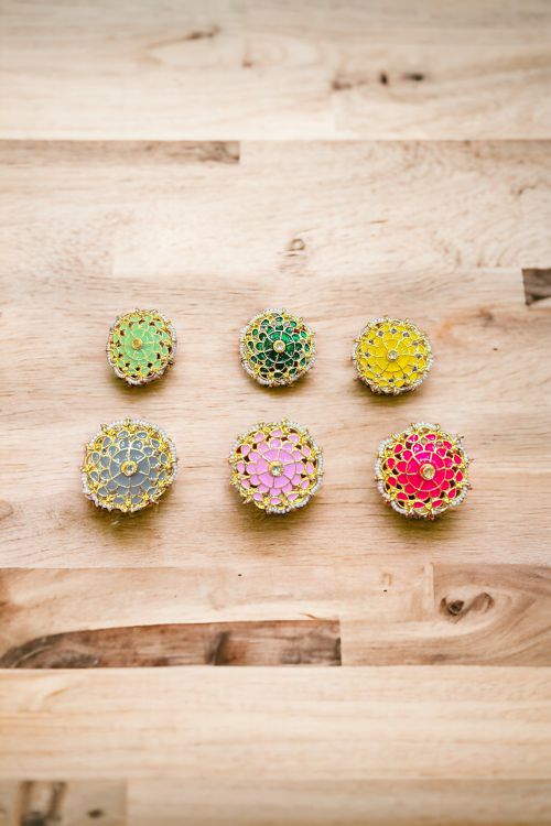 Kundan rings big size in different colour