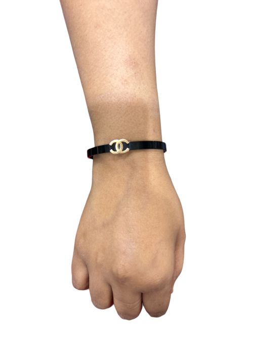 Black anti tarnish bracelet