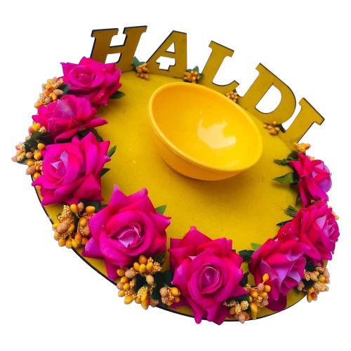 Haldi Platter with flower