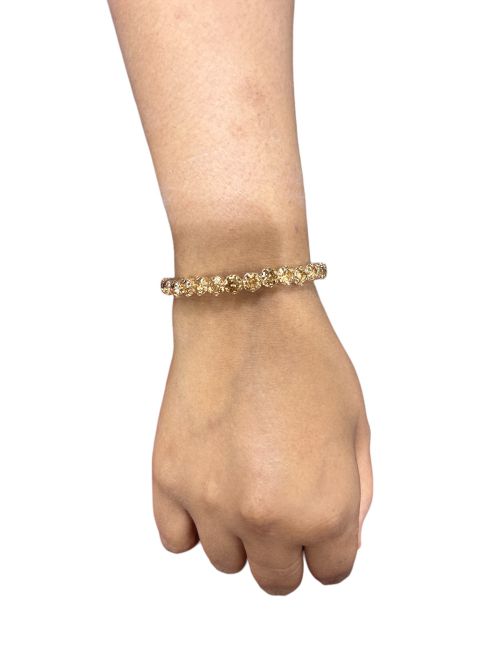 Single line rose gold bracelet