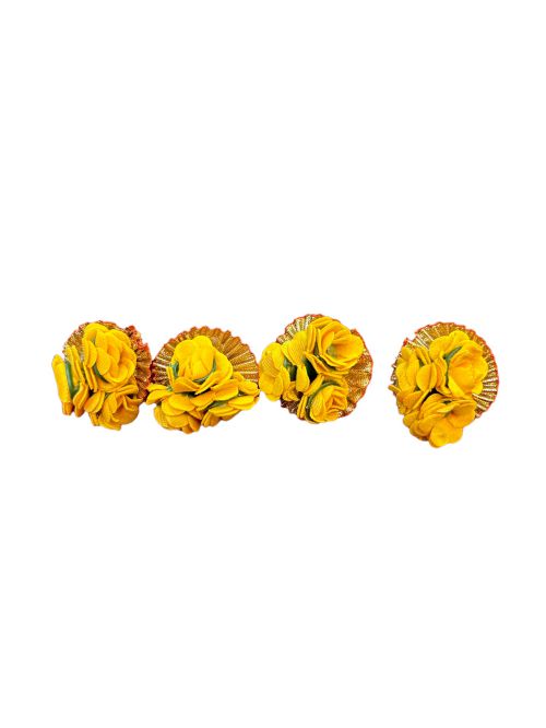 Flower rings yellow-kcj-90