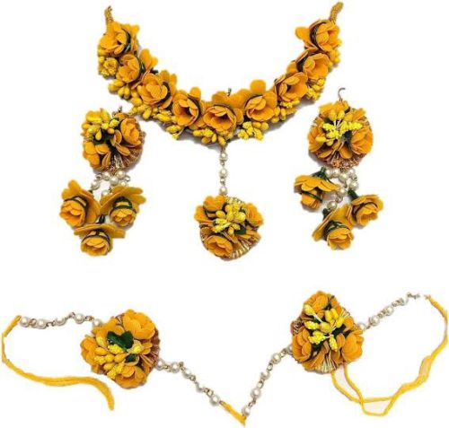 Yellow flower jewellery-20
